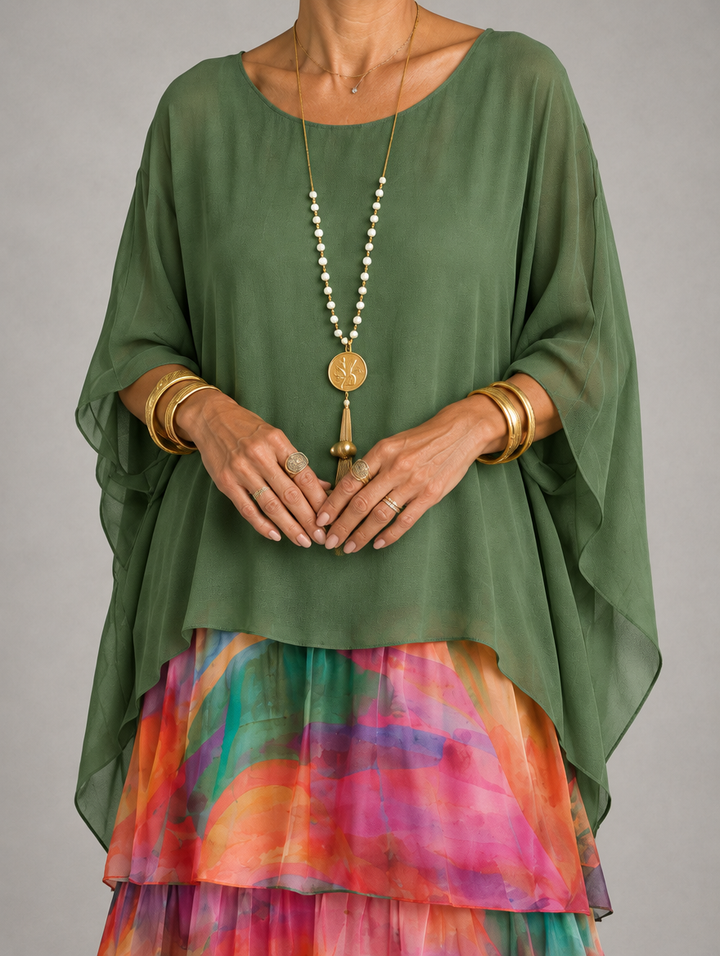 Lara™ | Elegant Flowing Maxi Dress