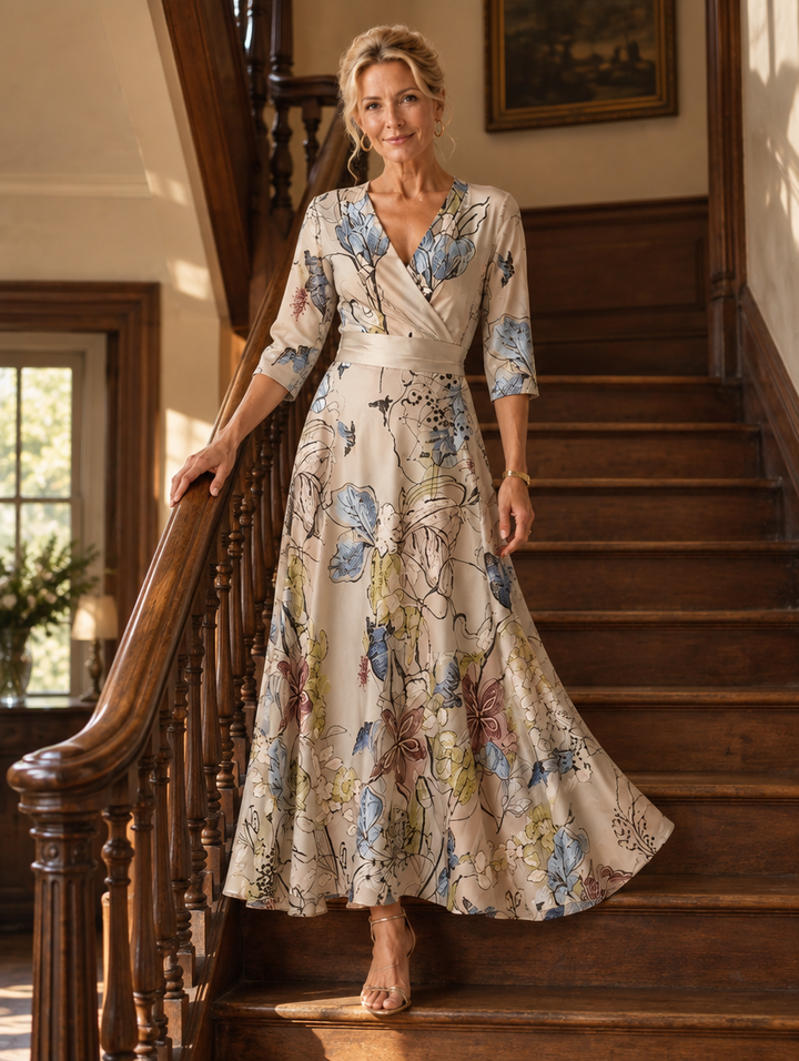 Yael | Chic Floral Print Dress