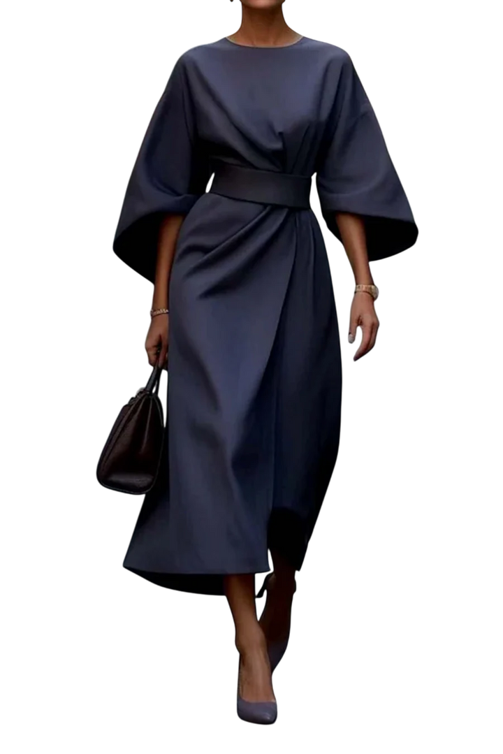 Elegant Lantern Sleeve Dress