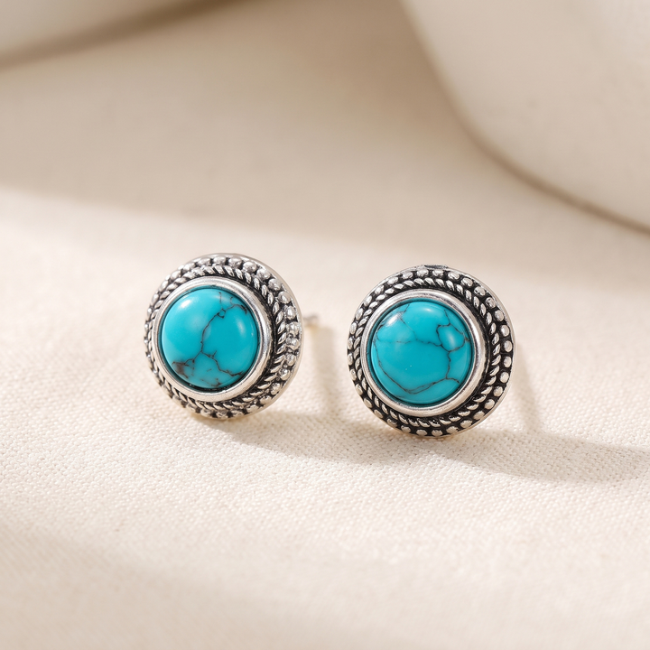 Classic Turquoise Stud Earrings