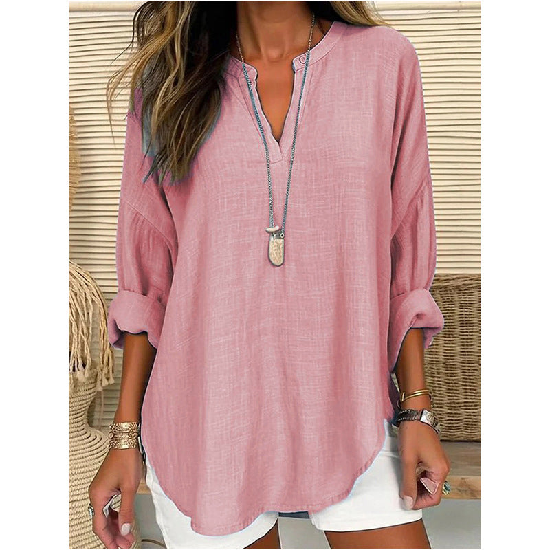 DELACROIX | Chic V-Neck Blouse Alicia