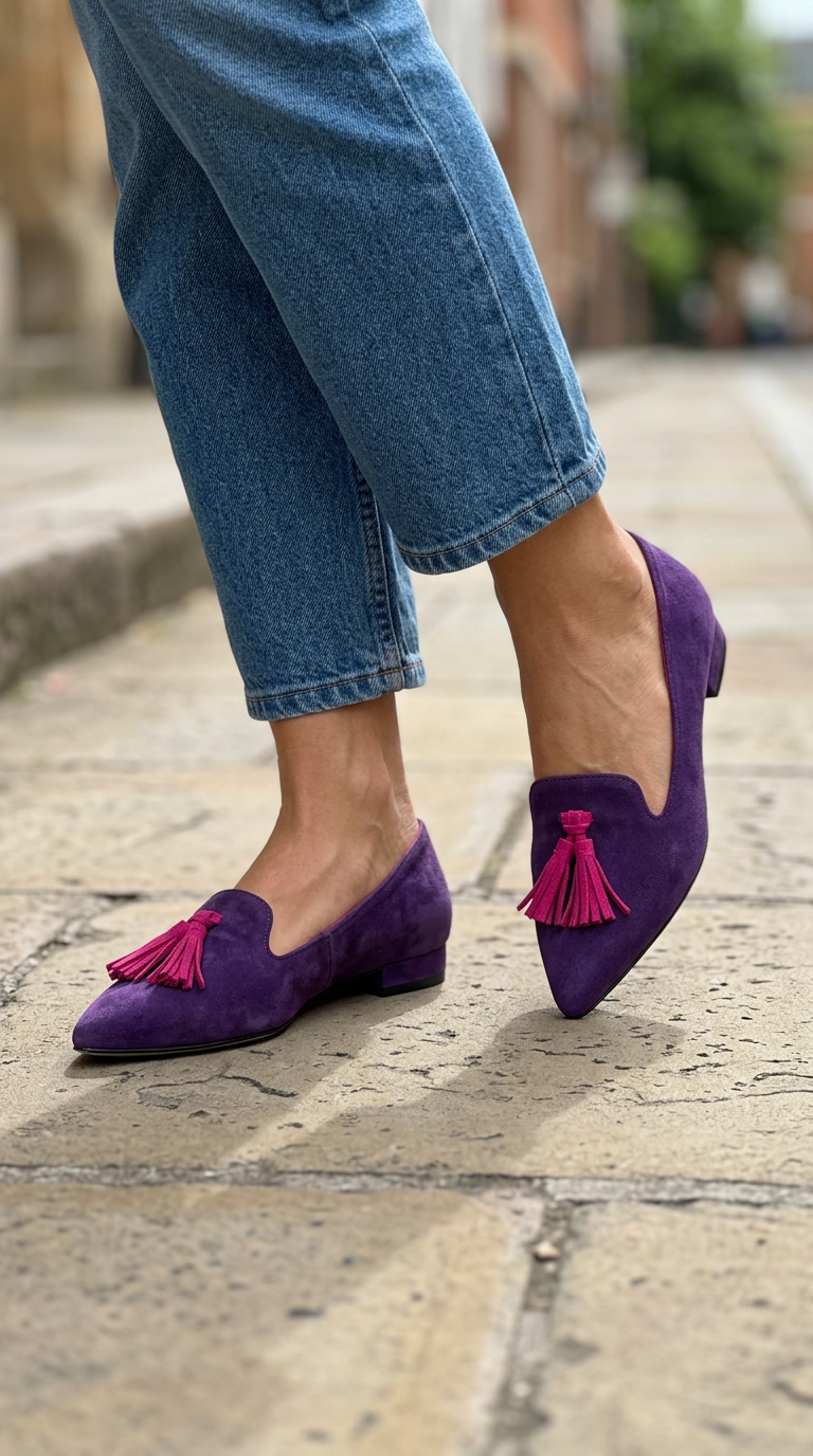 Livia | Pointed Toe Slip-On Ballerinas