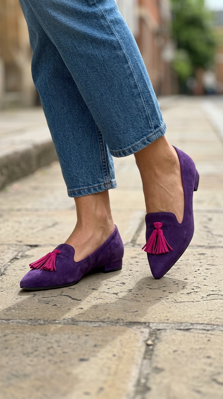 Livia | Pointed Toe Slip-On Ballerinas