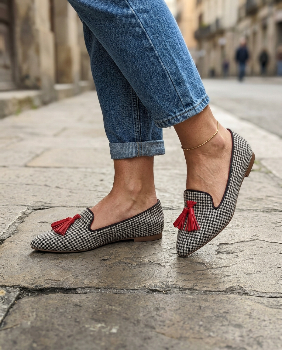 Livia | Pointed Toe Slip-On Ballerinas