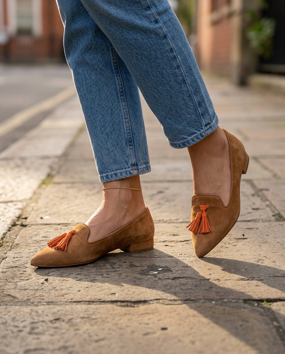 Livia | Pointed Toe Slip-On Ballerinas