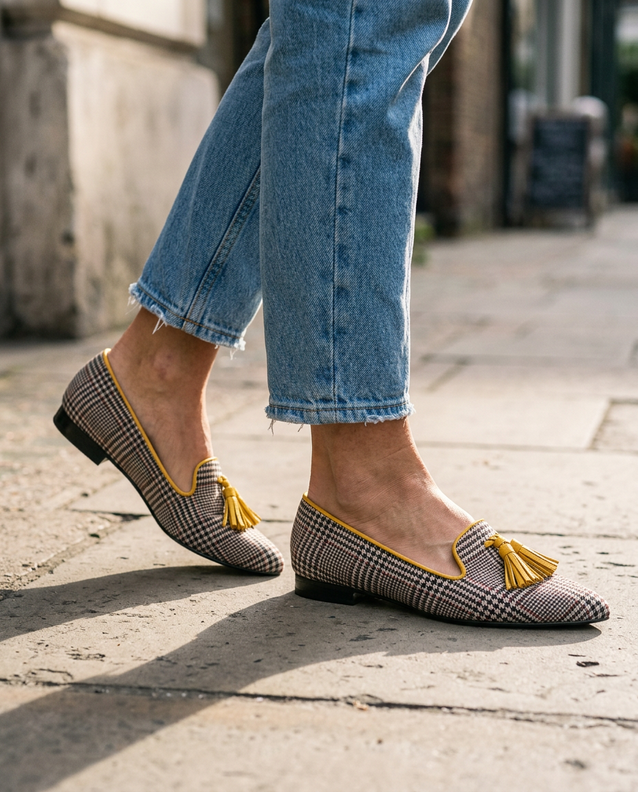 Livia | Pointed Toe Slip-On Ballerinas