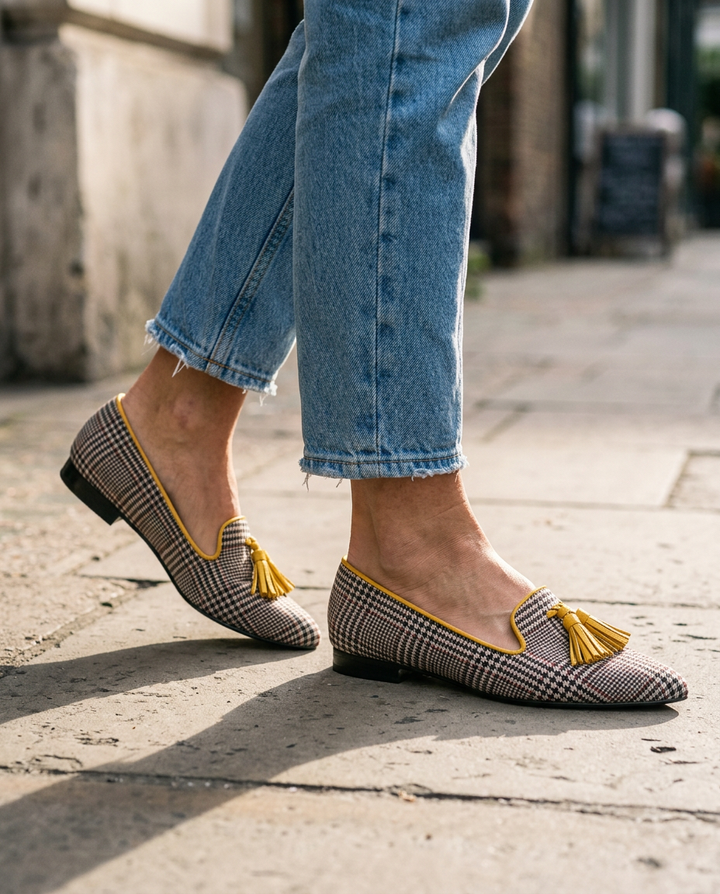 Livia | Pointed Toe Slip-On Ballerinas