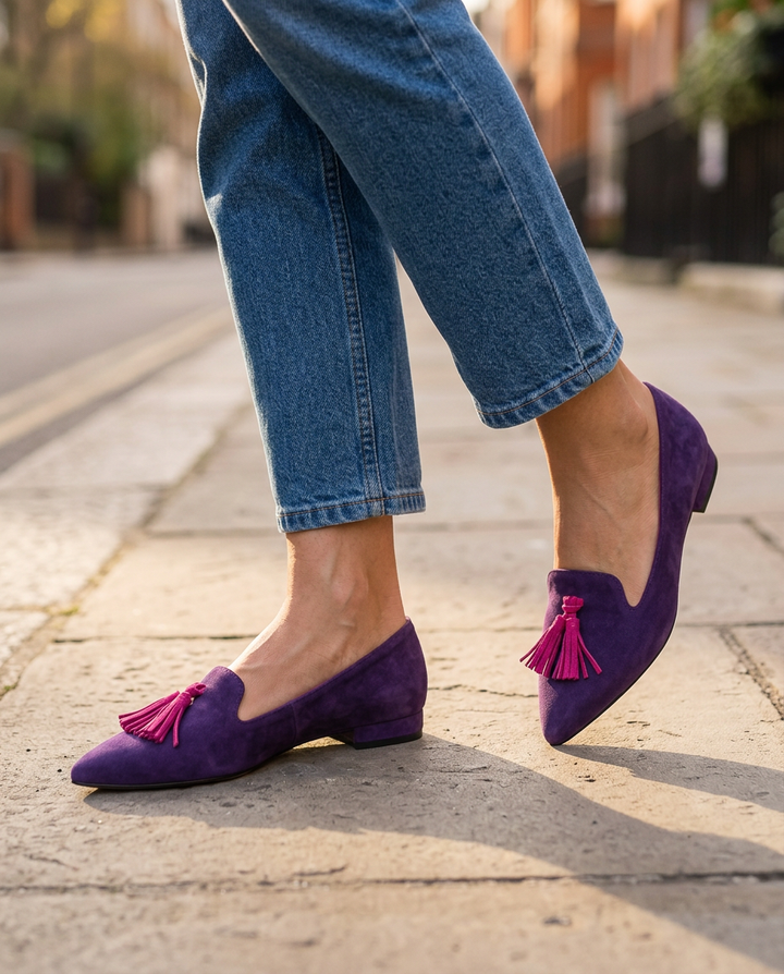 Livia | Pointed Toe Slip-On Ballerinas