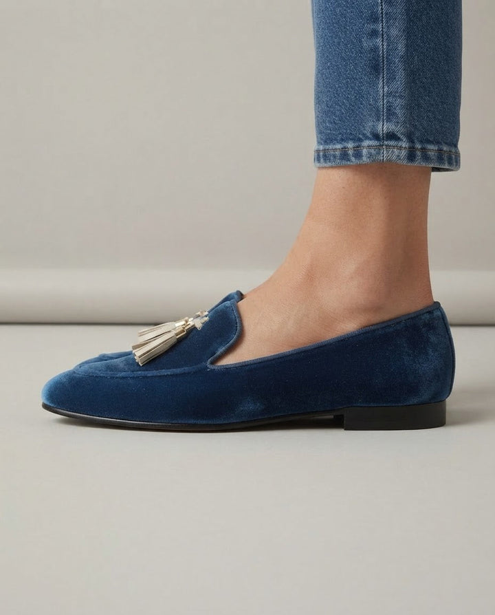 Vittoria Loafer — Blue Velvet