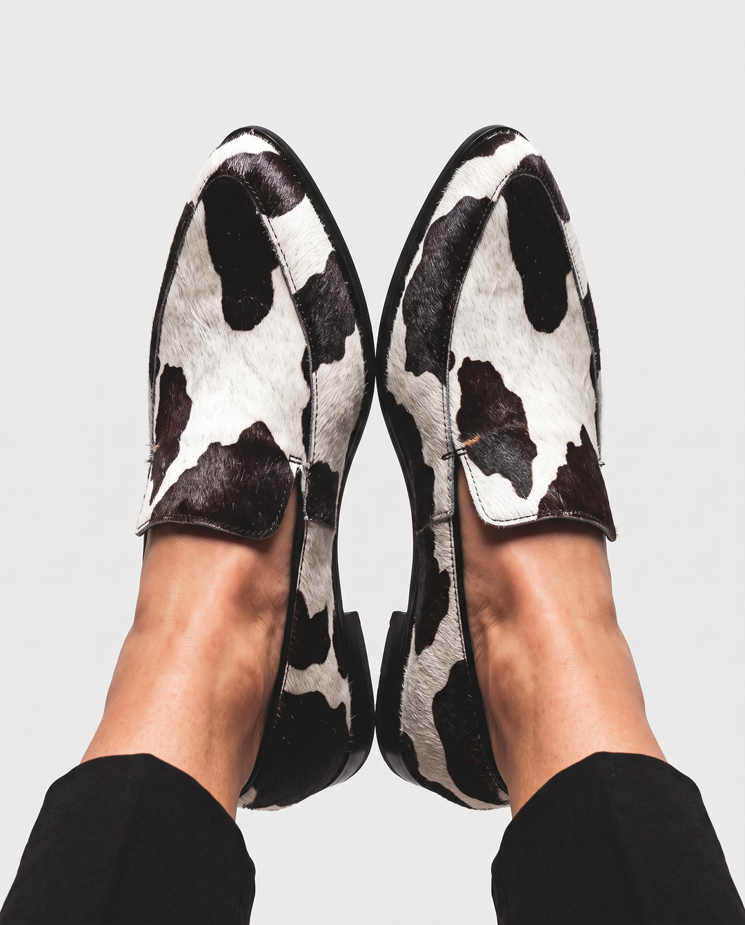 Bruna Moccasin — Cow Print