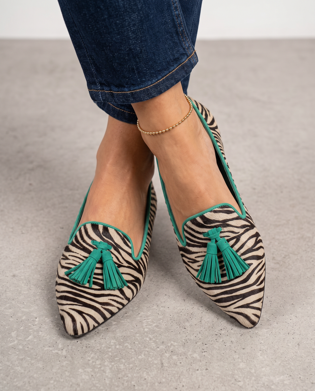 Livia | Pointed Toe Slip-On Ballerinas
