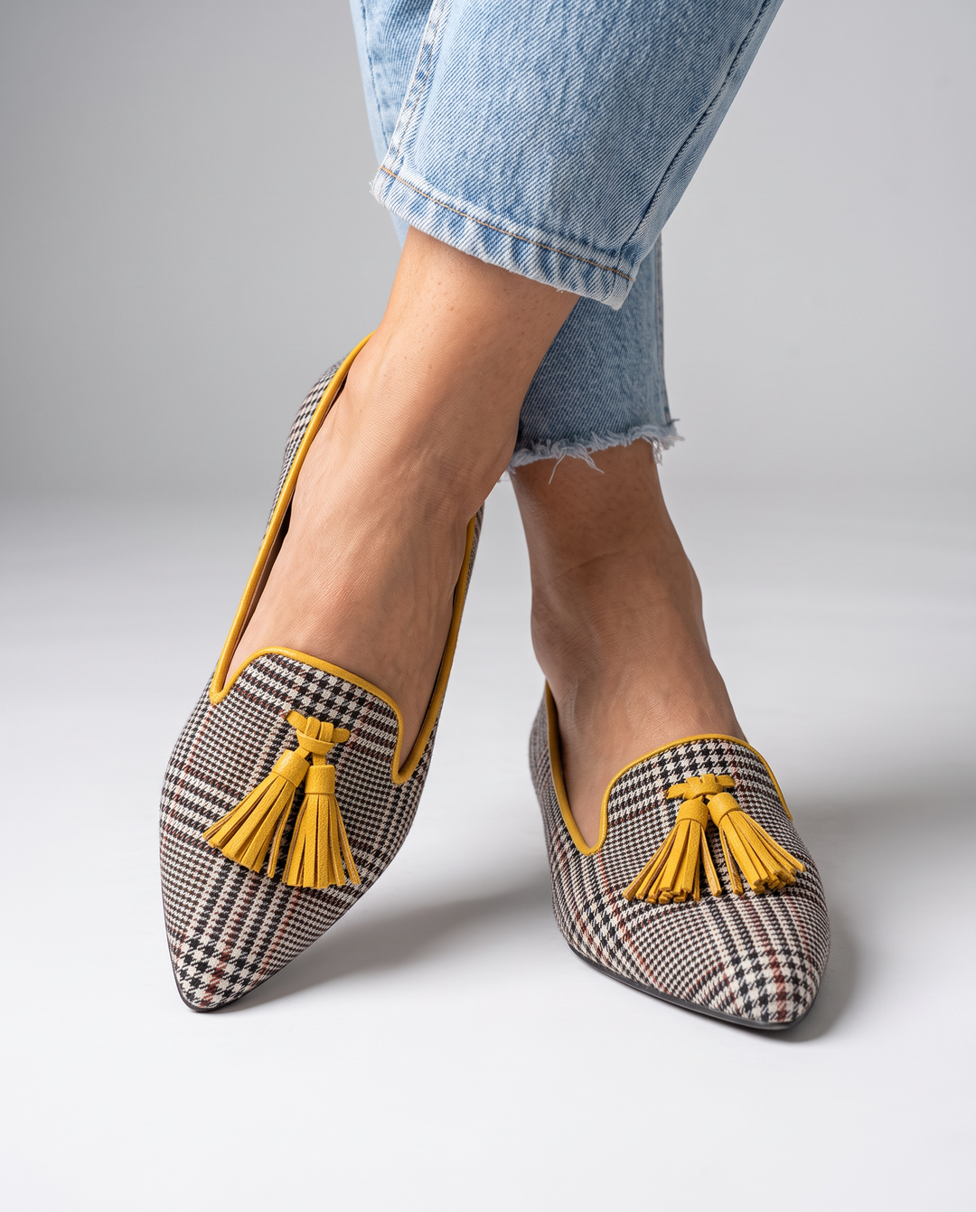 Livia | Pointed Toe Slip-On Ballerinas
