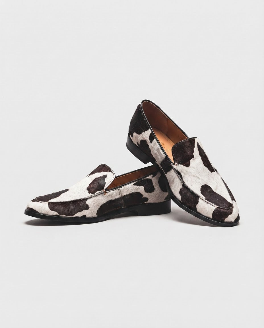 Bruna Moccasin — Cow Print