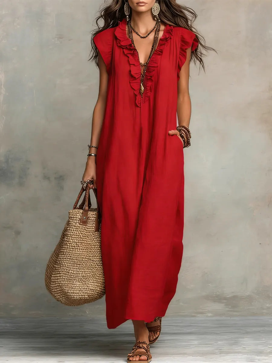 Mabel | Ruffled Maxi Dress