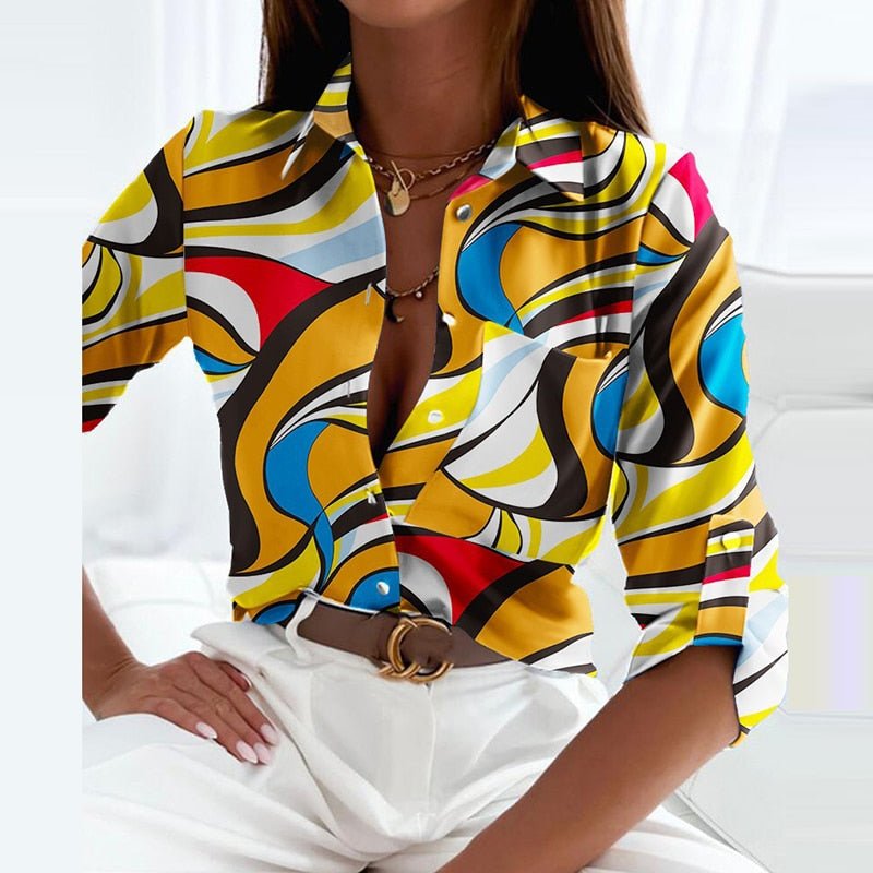 DELACROIX | Elegant Blouse with Emmy Collar